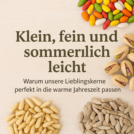 Pistazienkerne, Sonnenblumenkerne, Pinienkerne