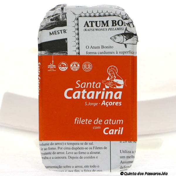 Thunfisch-Filets in Olivenöl mit Curry / Santa Catarina / Filet de atum em azeite com caril, 120g