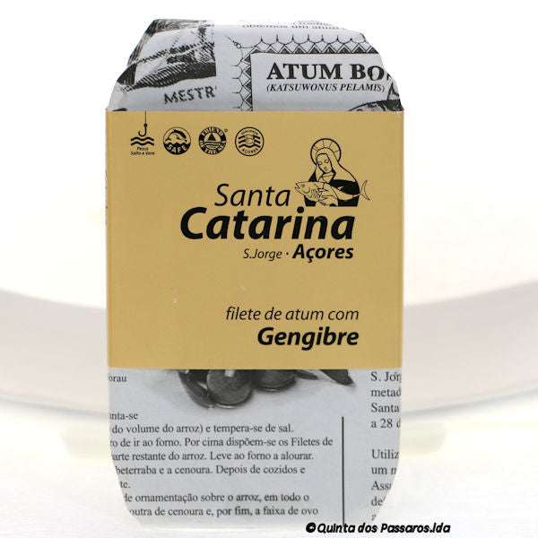 Thunfisch-Filets in Olivenöl mit Ingwer Santa Catarina Dose vorne