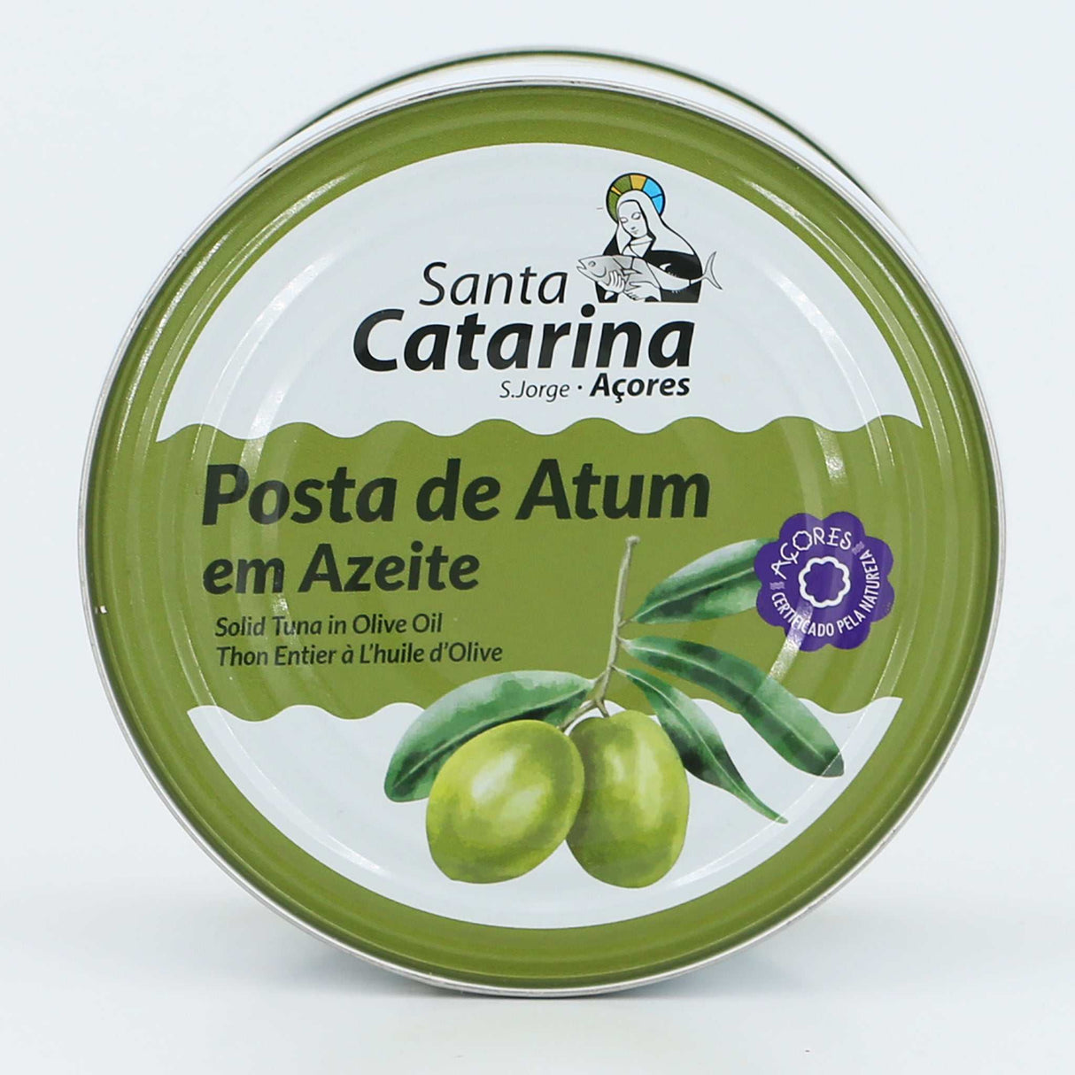 Thunfisch-Stücke in Bio-Olivenöl Santa Catarina Dose vorne