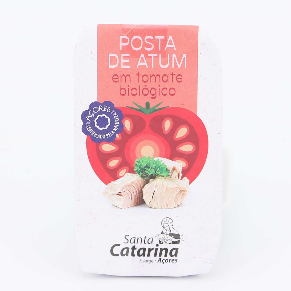 Thunfisch-Stücke in Bio-Olivenöl mit Bio-Tomatensoße / Santa Catarina