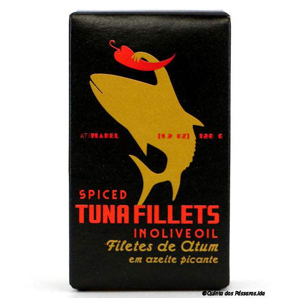 Thunfisch-Filets in Olivenöl, pikant / AtiManel / Filetes de atum, picante, 120g
