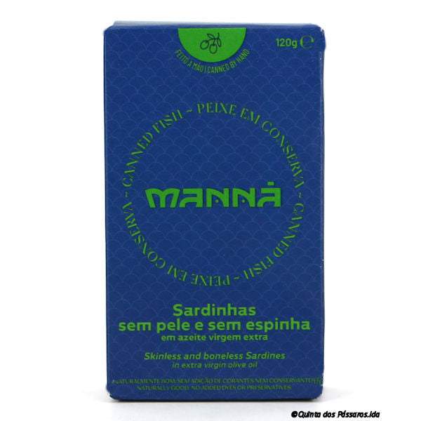 Sardine ohne Haut und Gräten in Olivenöl / Manná / Sardinhas sem pele e sem espinha em azeite, 120g