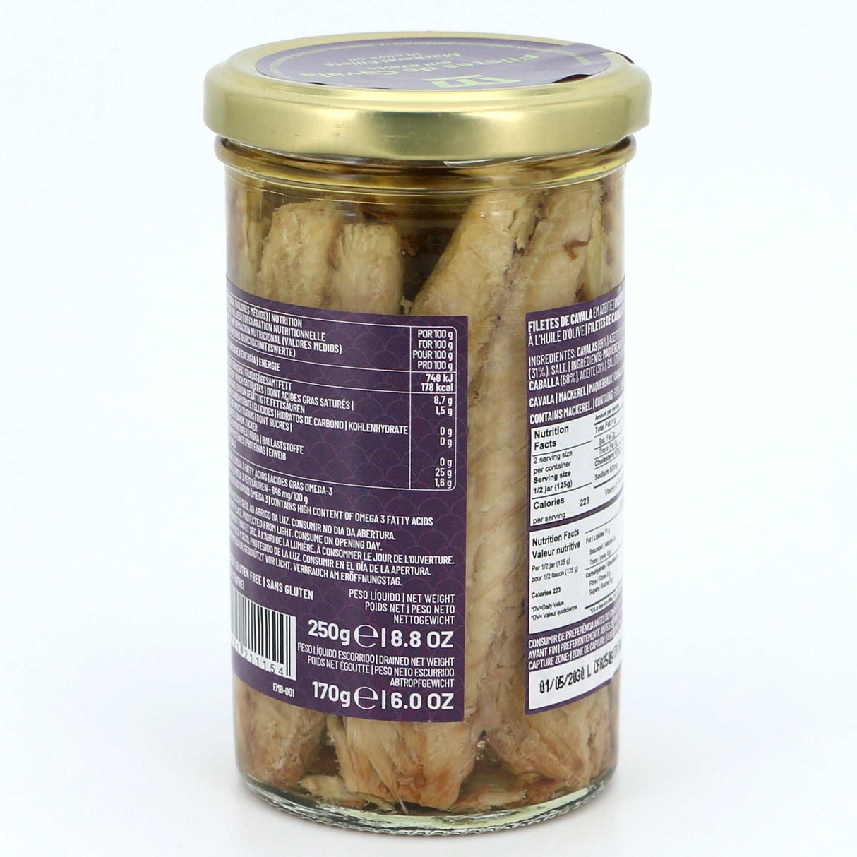 Makrelenfilets in Olivenöl hinten