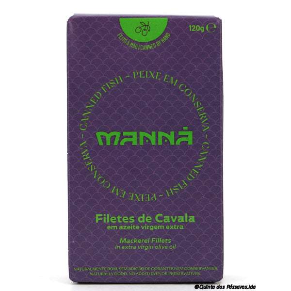 Filets de maquereau à l'huile d'olive / Manná / Filetes de cavala em azeite, 120g