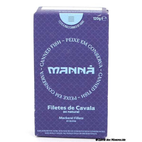 Makrelen-Filets naturell / Manná / Filetes de cavala ao natural, 120g