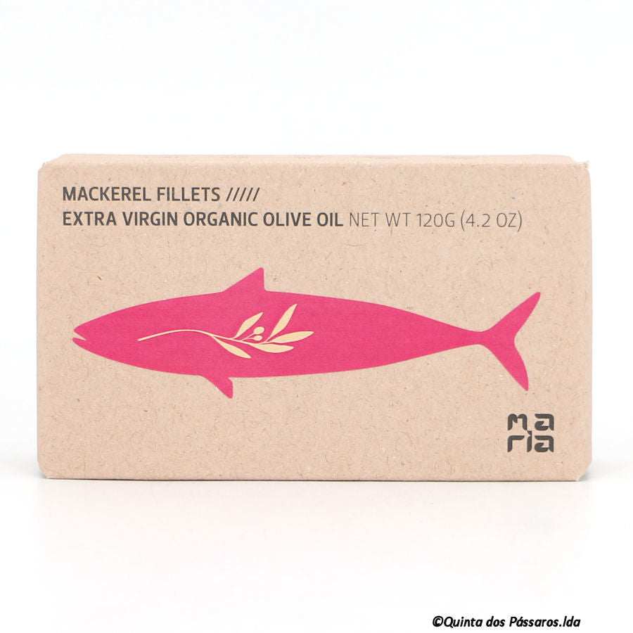 Makrelen-Filets in Bio-Olivenöl / MARIA / Filetes de cavala em azeite bio, 120g
