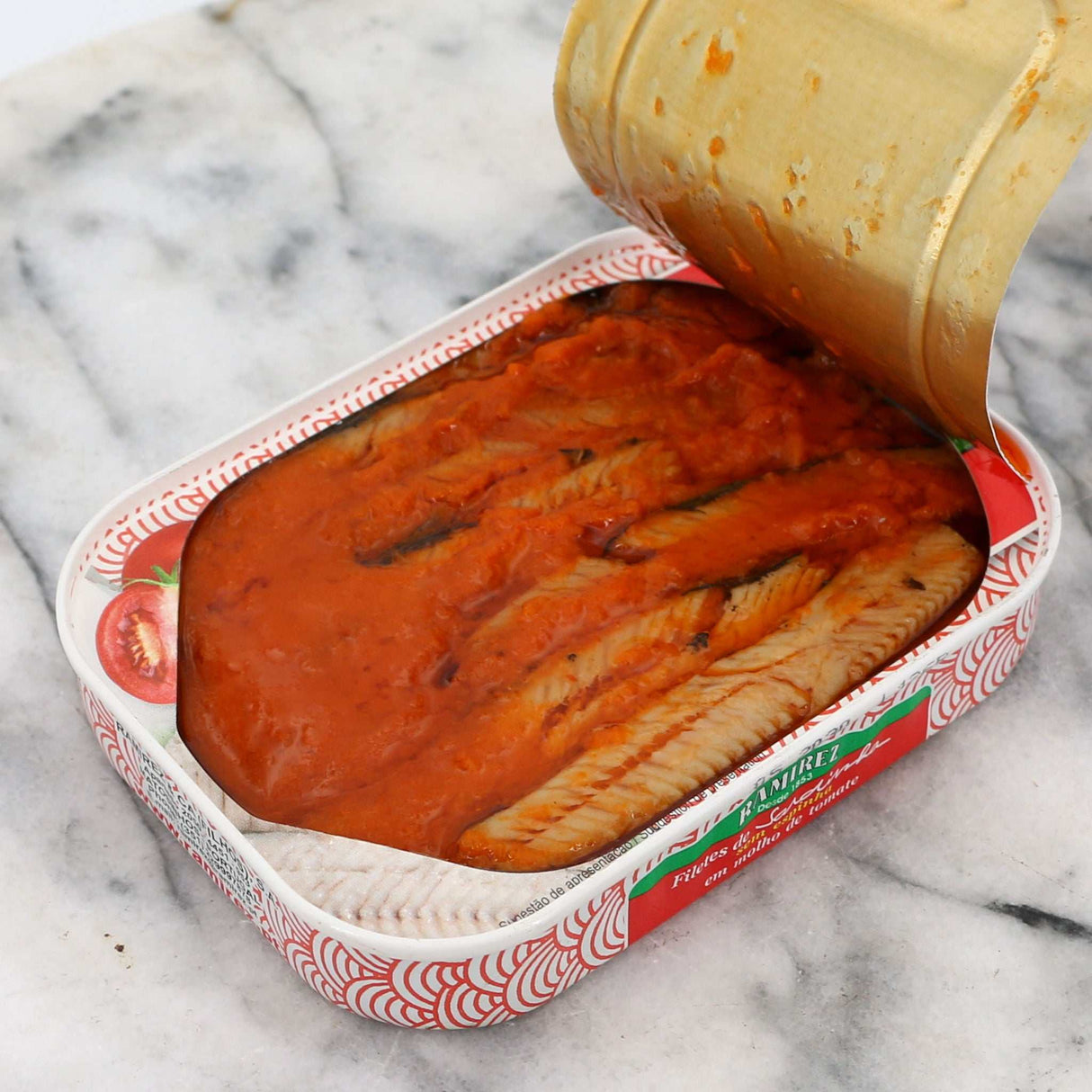 Sardinenfilets in Tomatensoße Ramirez Dose offen