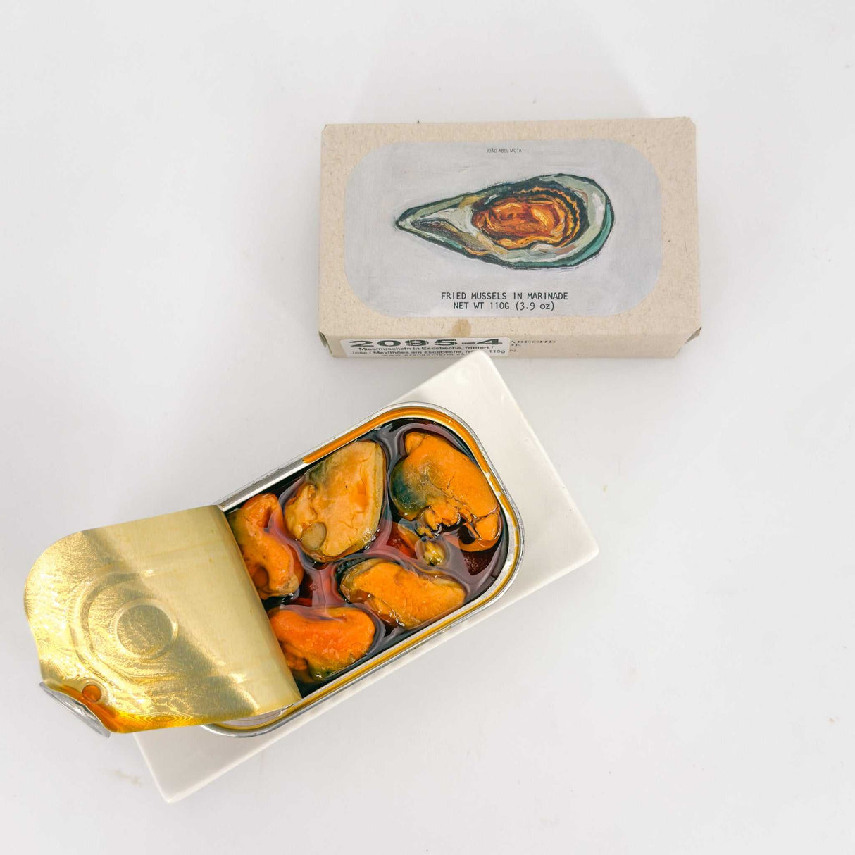 Miesmuscheln in Escabeche frittiert oben