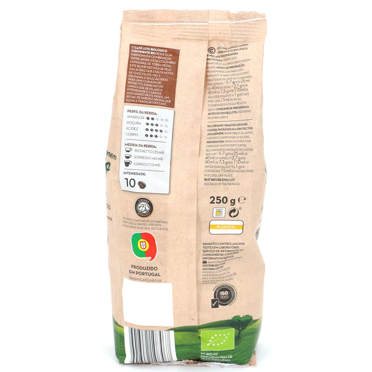 Kaffee gemahlen Bio hinten