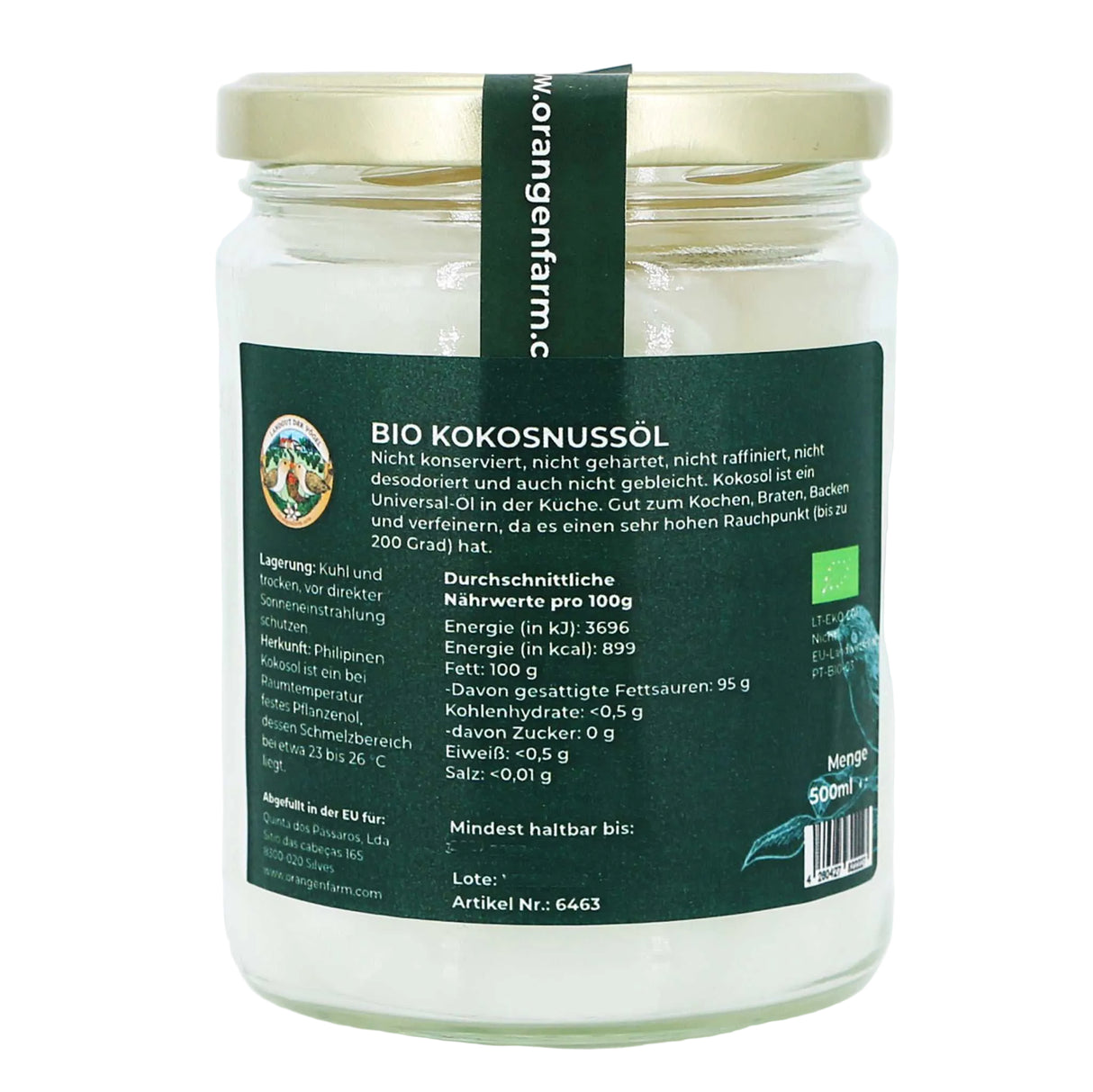 Kokosöl nativ extra
