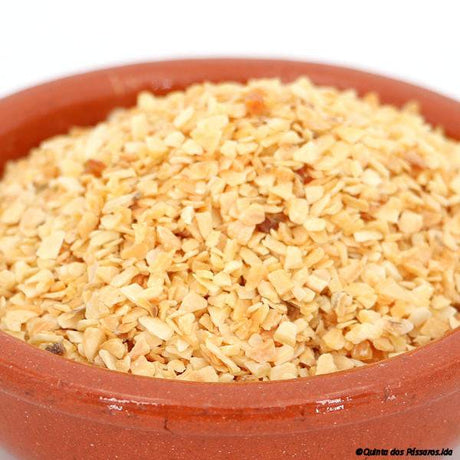 Knoblauch minced gebrochen & getrocknet