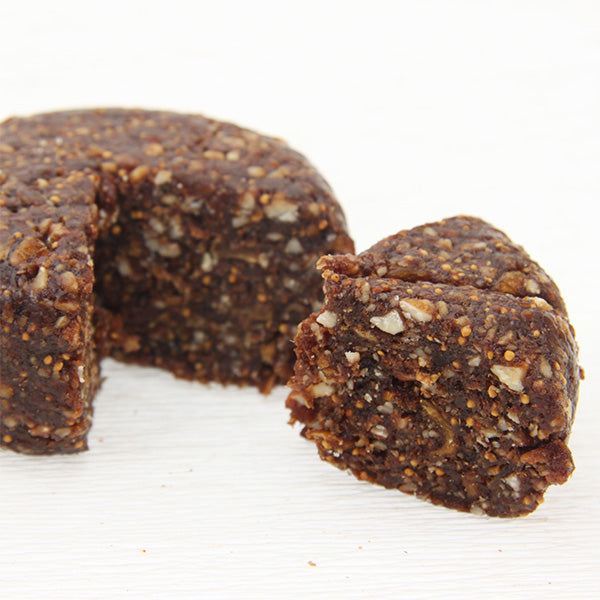 Feigen Mandel Kuchen geschnitten
