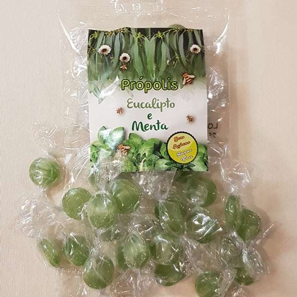 Bonbons Propolis, Eukalyptus und Minze offen