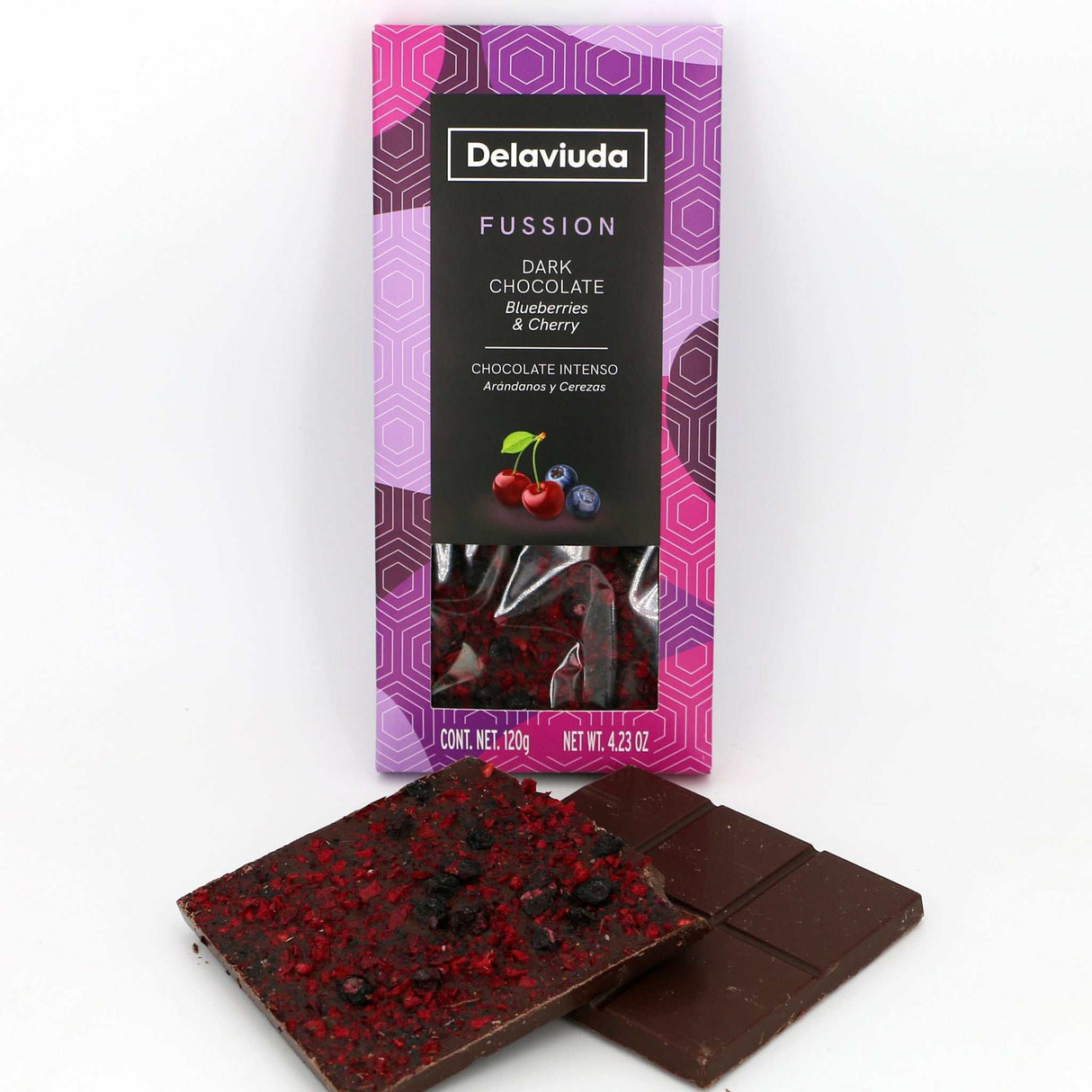 Zartbitterschokolade Blaubeeren & Kirschen Schoko