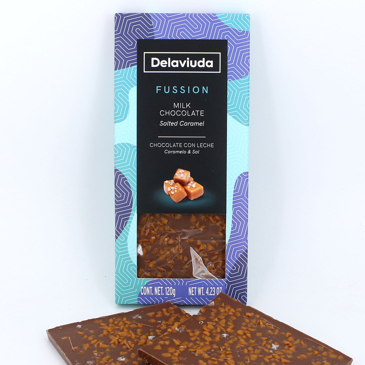 Vollmilchschokolade Salted Caramel offen