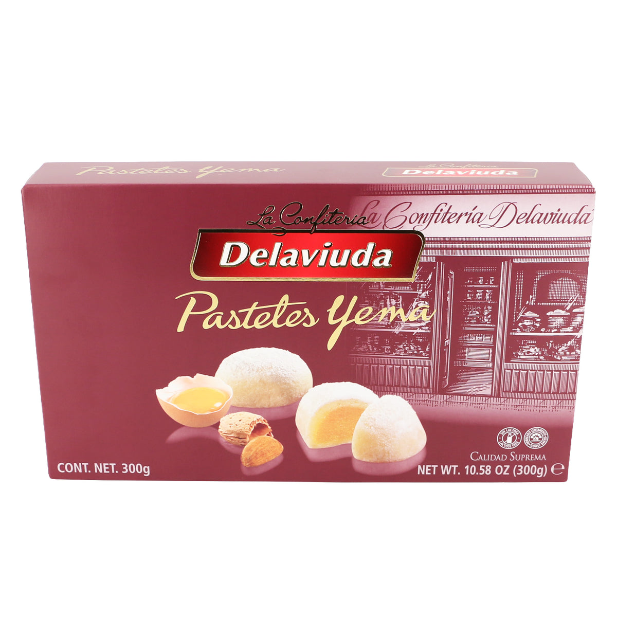 Mandeltörtchen mit cremiger Eigelbfüllung Delaviuda Packung