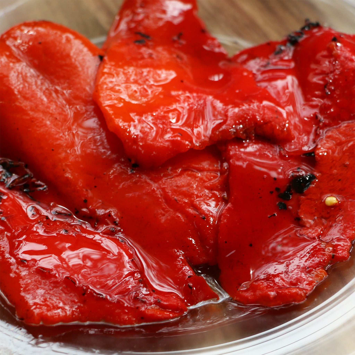 Paprika rot gegrillt & eingelegt