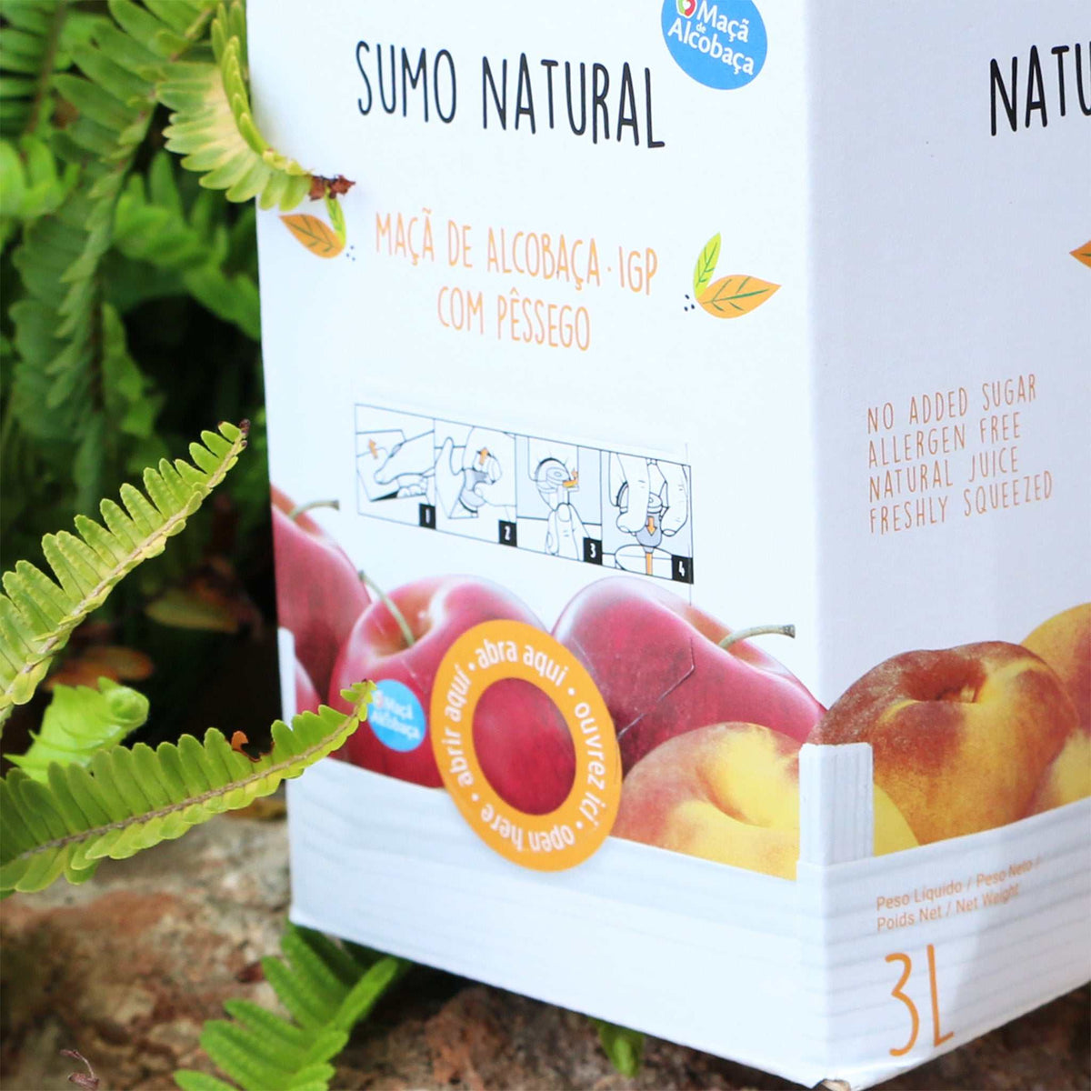 Apfel-Pfirsich-Direktsaft Frutta Nature Zapfhahn