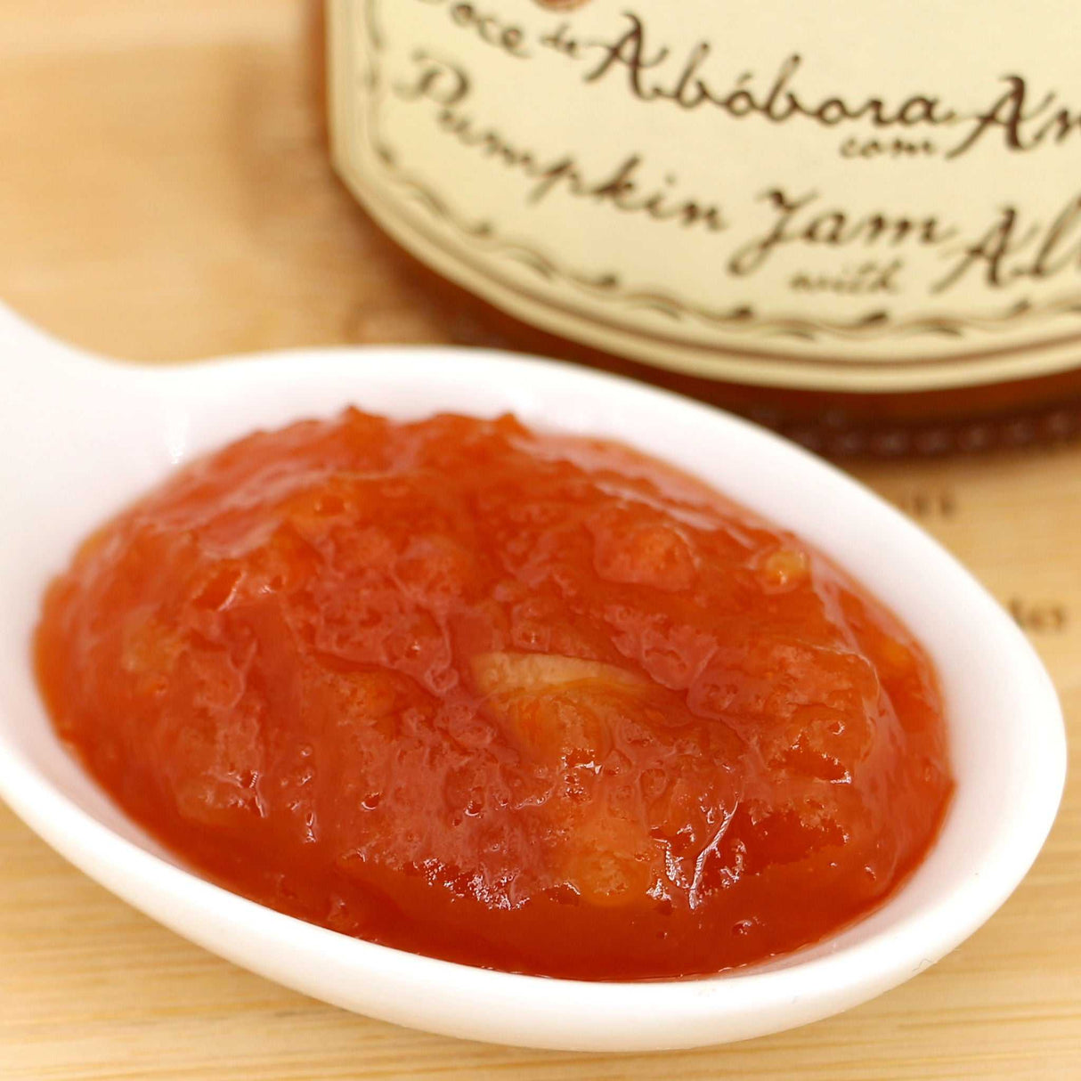 Kürbis-Mandel Fruchtaufstrich nah