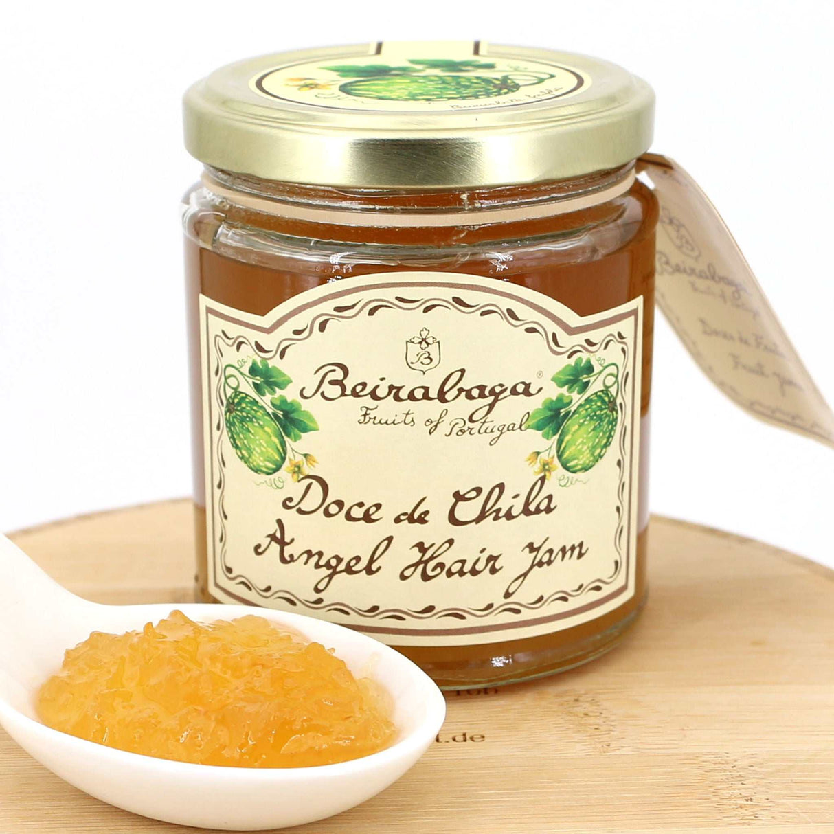 Engelshaar-Kürbis Fruchtaufstrich nah