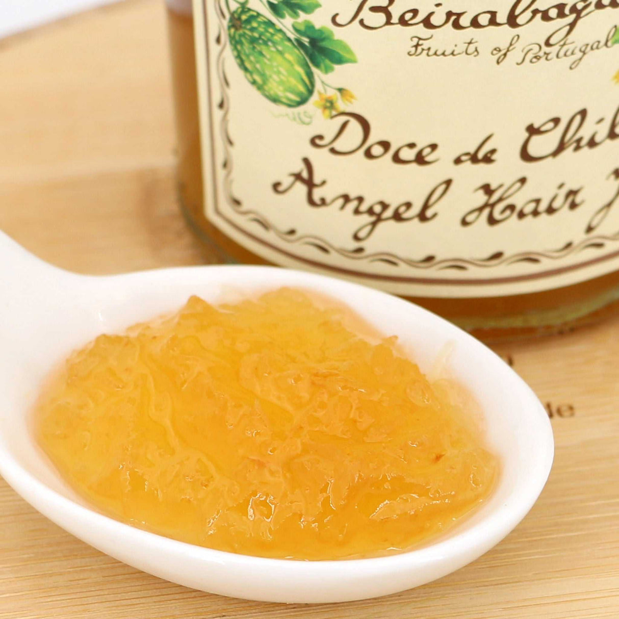 Engelshaar-Kürbis Fruchtaufstrich sehr nah