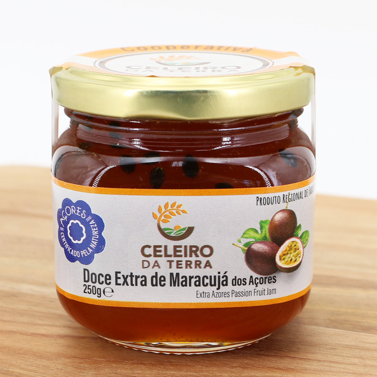 Maracuja Fruchtaufstrich Azoren Celeiro da Terra Glas