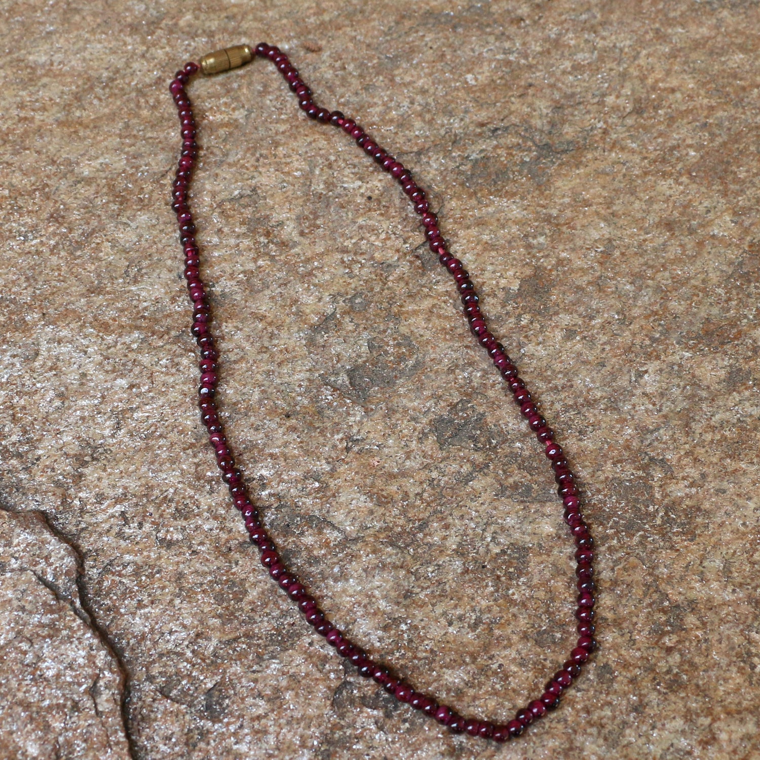 Halskette mit Rhodolit Granat