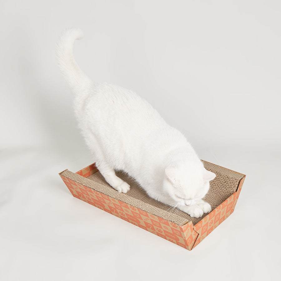 Kratzbett Lounge 2 in 1 für Katzen am kratzen