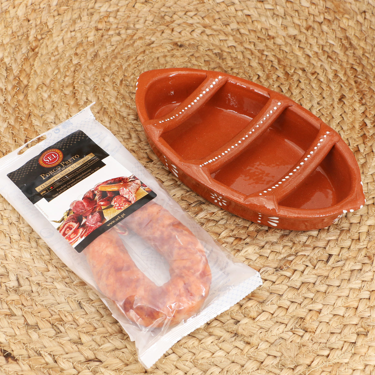 Tongrill-Set mit Chouriço Wurst