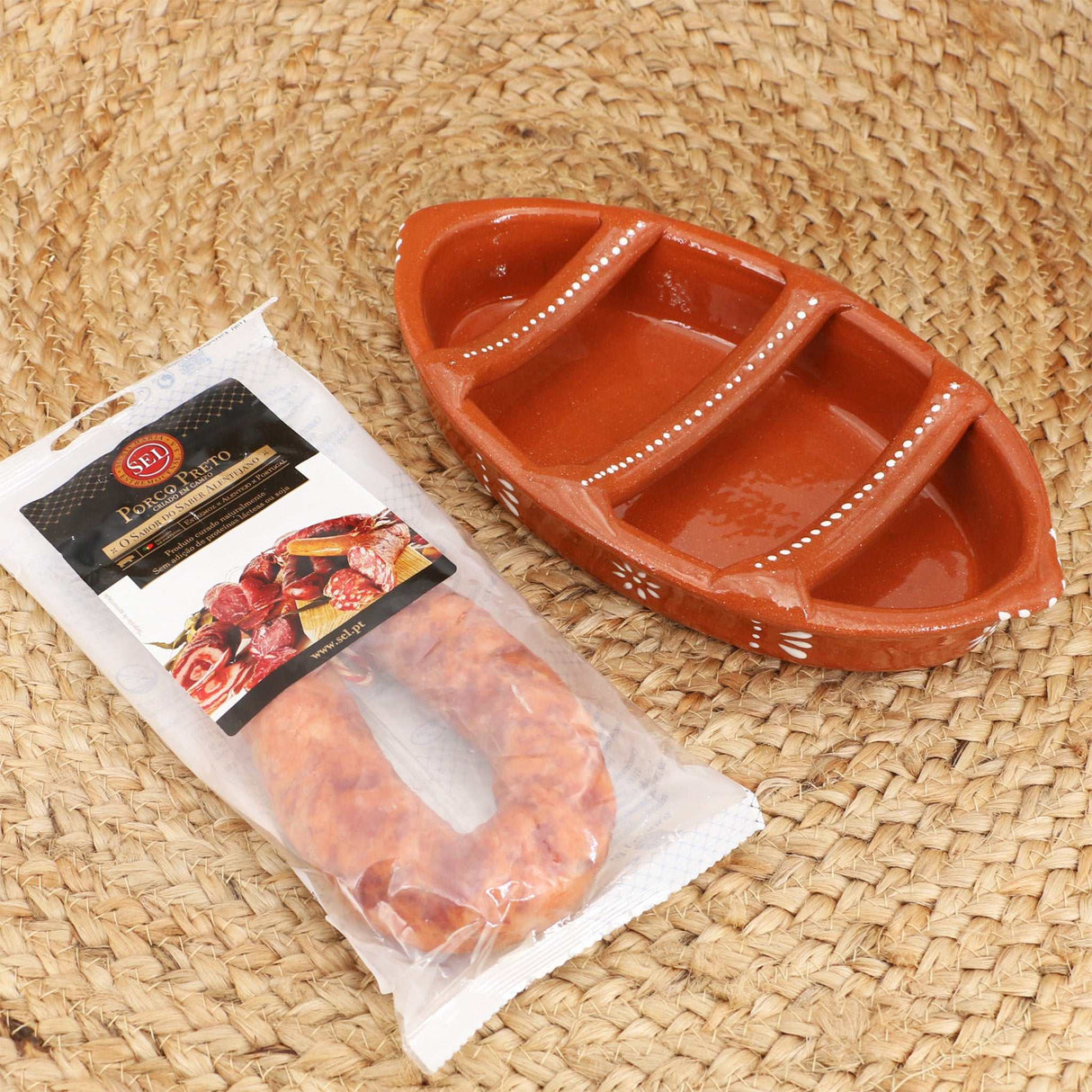 Tongrill-Set mit Chouriço Wurst