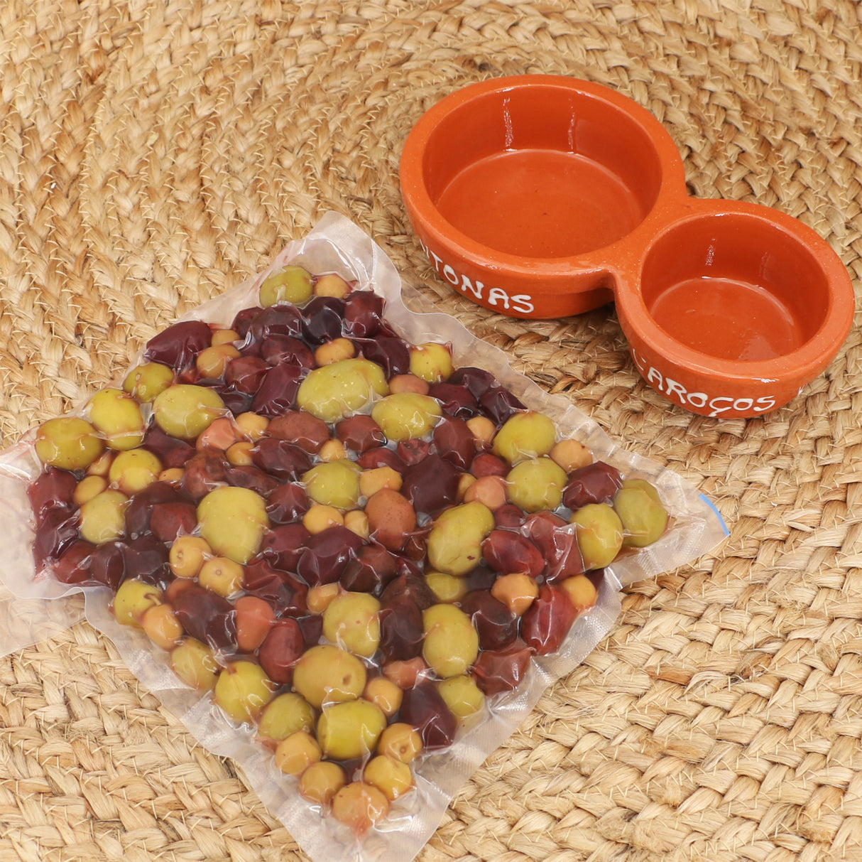 Olivenschalen-Set mit Olivenmix 500 g