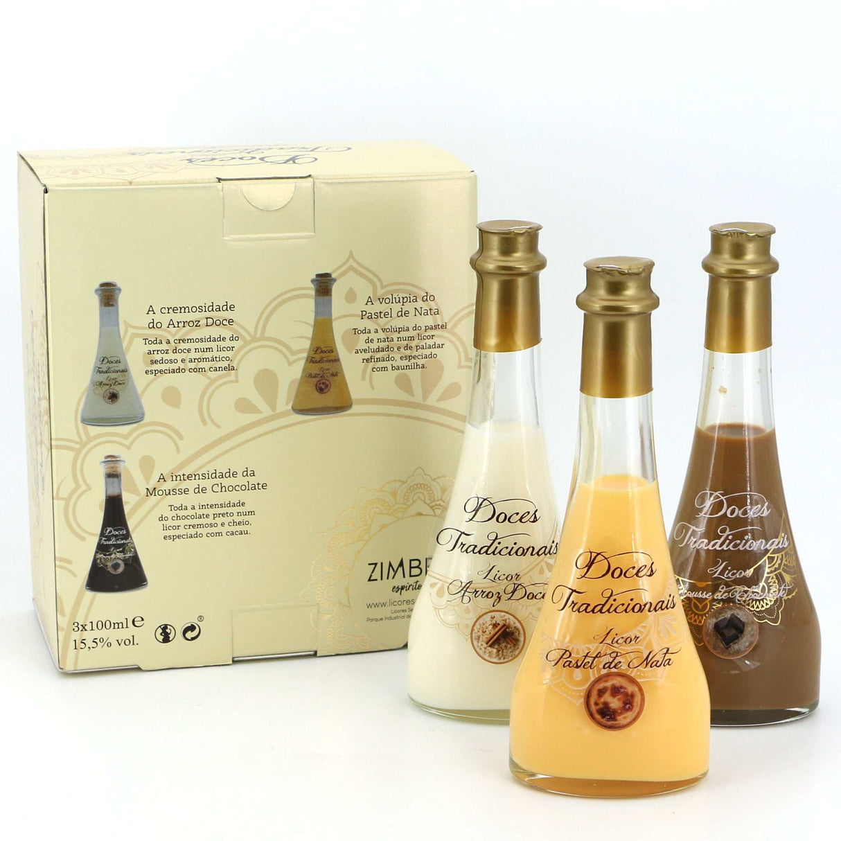 Geschenkset 3 Liköre / Licores doces tradicionais Box