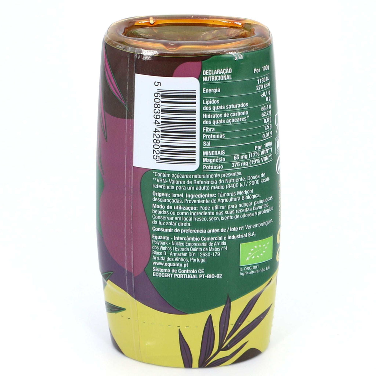 Dattelsirup Bio Packung hinten