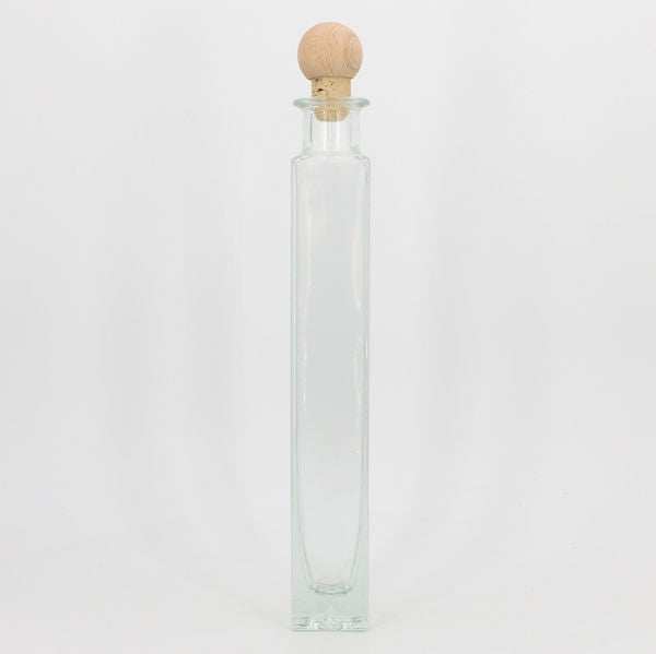 Flasche Verona schmal mit Holzkugel