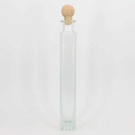 Flasche Verona schmal mit Holzkugel
