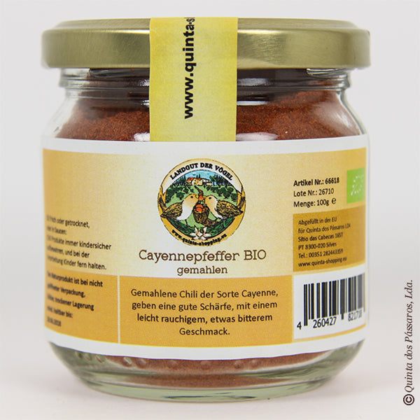 Cayennepfeffer, Chili gemahlen Glas