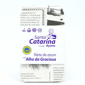 Thunfischfilets in Olivenöl mit Knoblauch