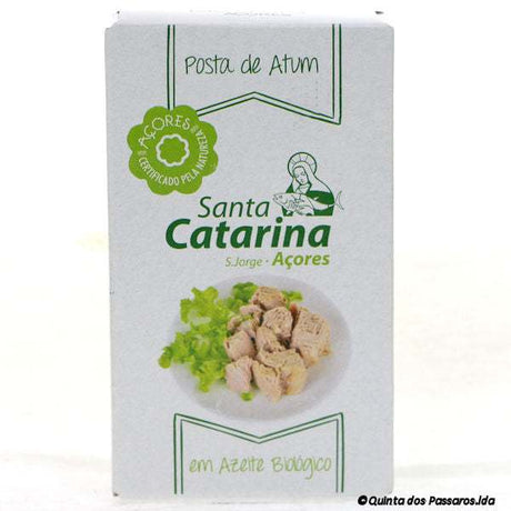 Morceaux de thon à l'huile d'olive biologique / Santa Catarina / Posta de atum em azeite biologique, 120g