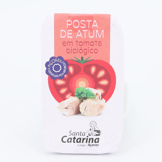 Thunfisch-Stücke in Bio-Olivenöl mit Bio-Tomatensoße / Santa Catarina