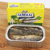 Sardinen in Olivenöl General Packung offen