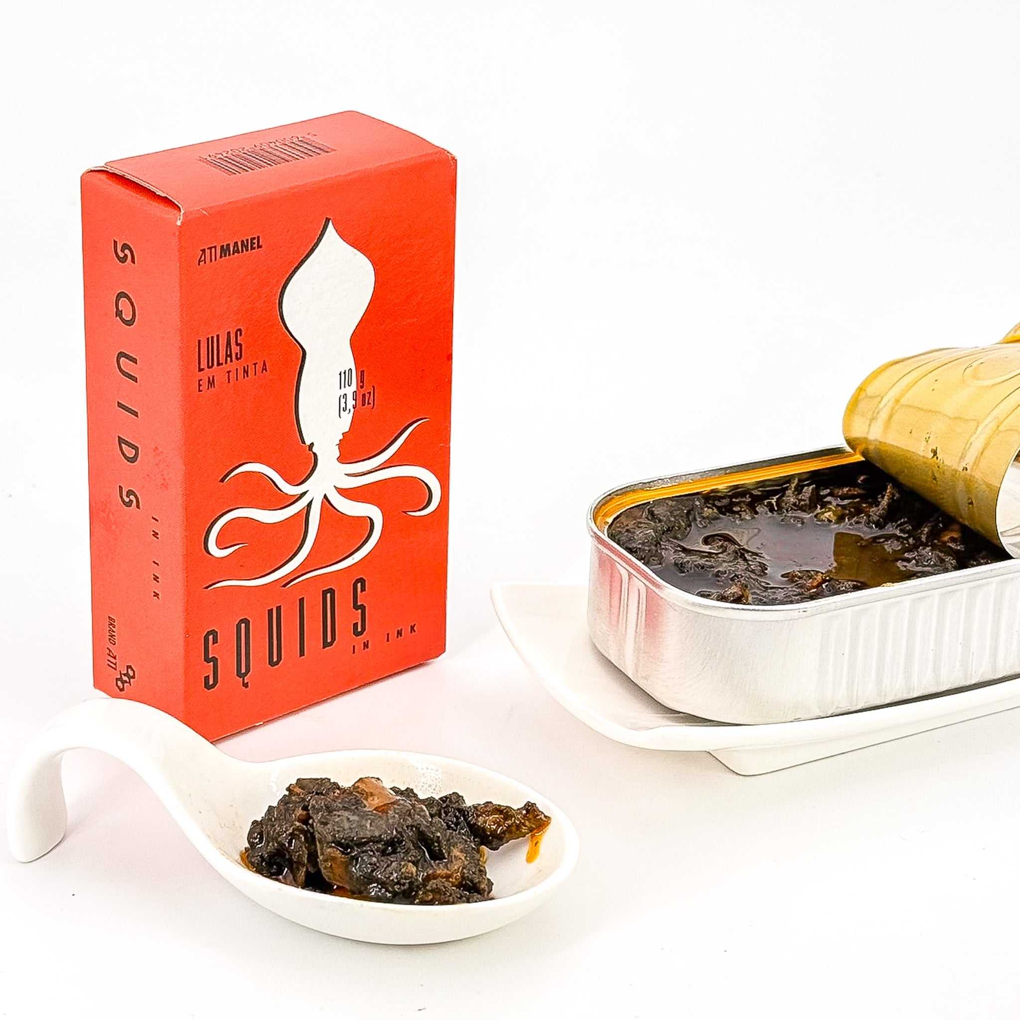 Squid in vegetable oil with ink | ATI MANEL delicacy from Portugal