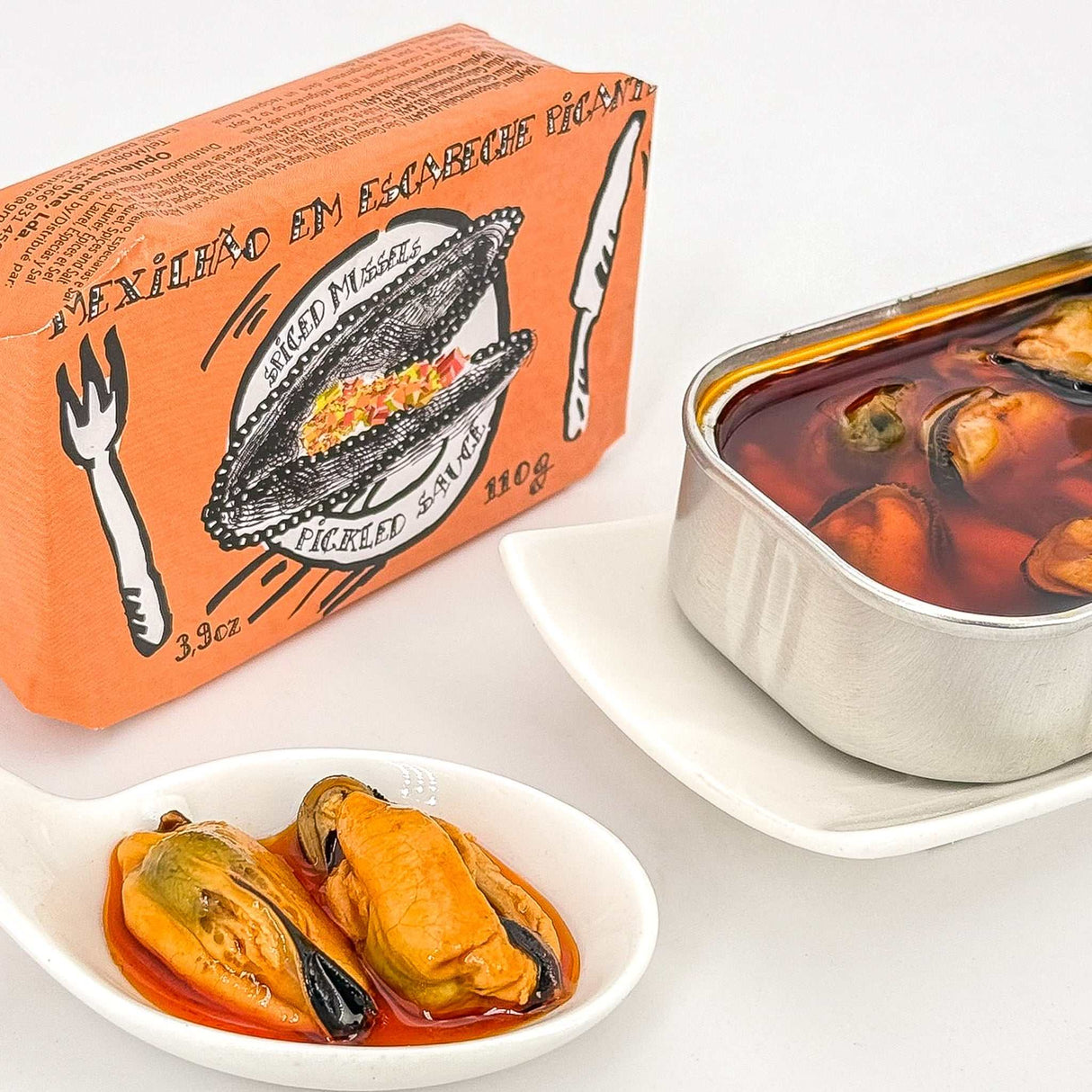 Miesmuschel in Escabeche pikant offen