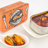 Miesmuschel in Escabeche pikant offen