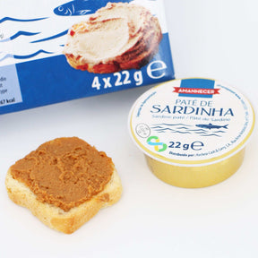 Sardinen Paté / Paté de sardinha amanhecer 4*22g Dosen