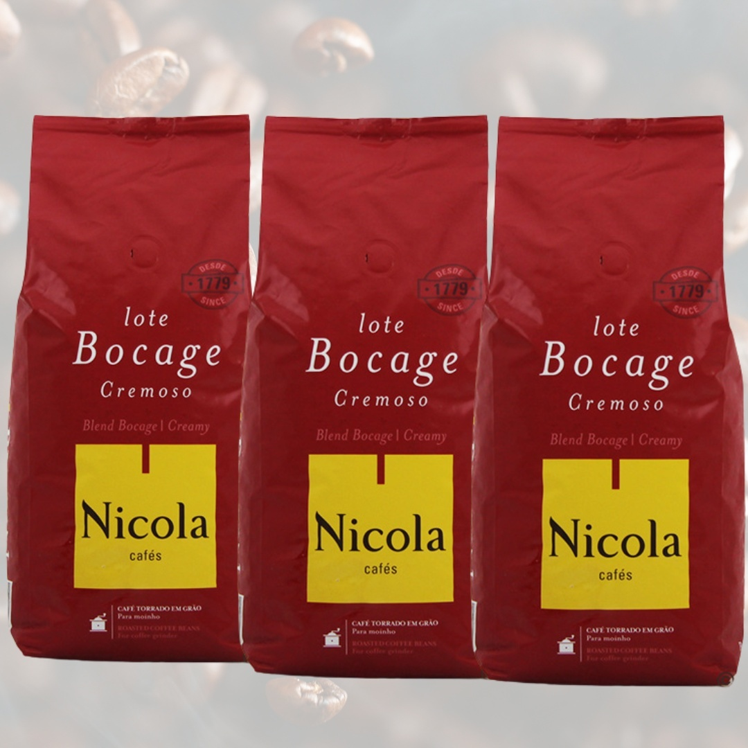 3er Pack Kaffee Bocage cremoso