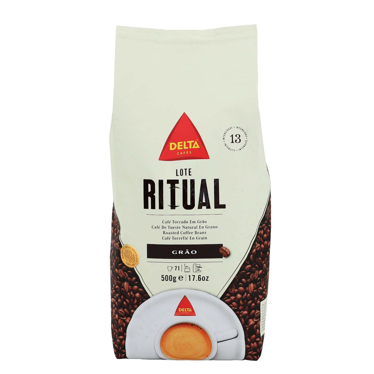 Delta Ritual Beans Kaffee RITUAL Intensiv ganze Bohne Delta – Stärke 13 – Orangenfarm Portugal