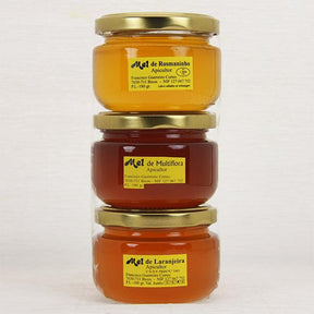 Honigsorten im Probierglas