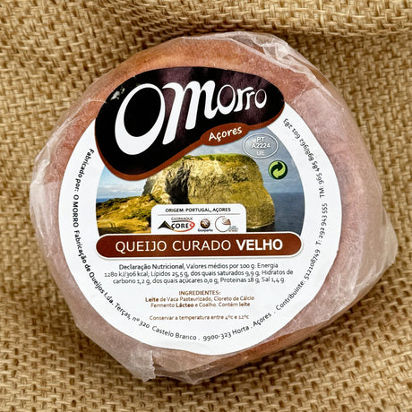 Kuh-Käse lang gereift Azoren  Omorro Packung