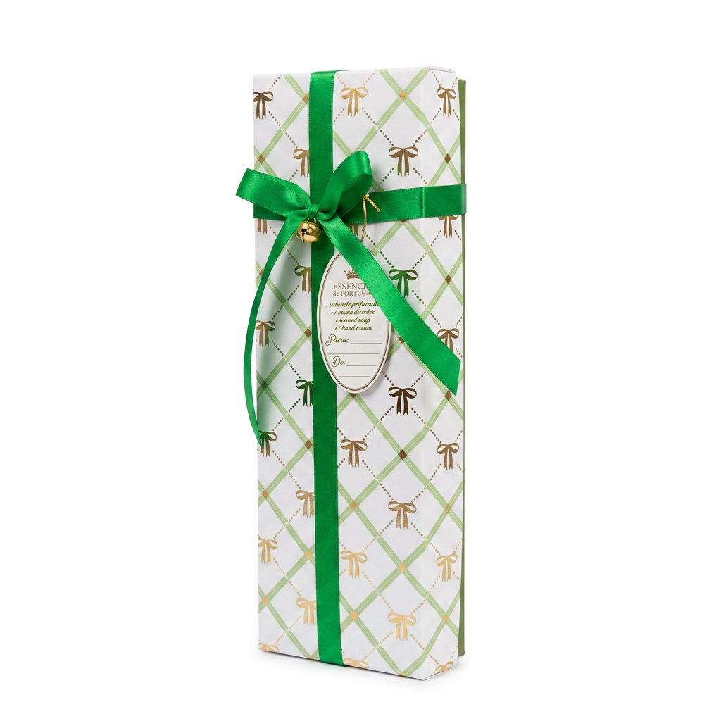 Geschenkset Duftseife + Handcreme Vanille Amber  Essências de Portugal Packung Seite